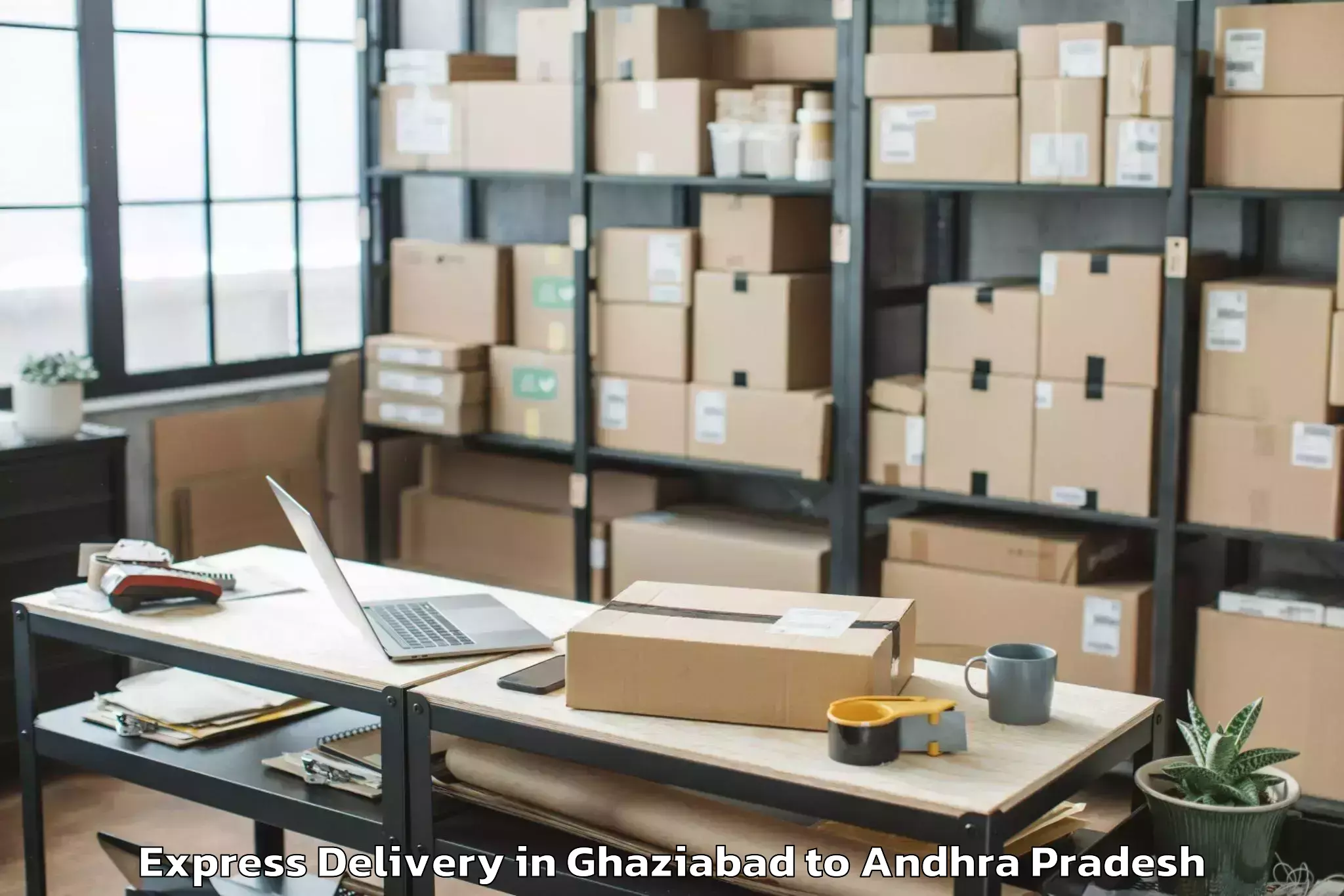 Professional Ghaziabad to Savalyapuram Kanamarlapudi Express Delivery